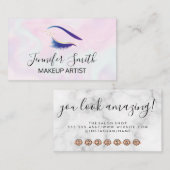 目のまぶし |美しい ロイヤリティカード (正面/裏面)