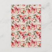 目のアップルベイビーシャワーワードスクランブルゲーム エンクロージャーカード (裏面)