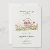 目のアップルベイビーシャワー招待状Apple Of Ou 招待状 (正面)