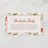 目のアップルベビーシャワーブックのベビーカード エンクロージャーカード (正面)