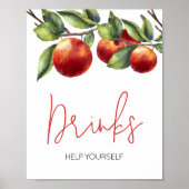 目のアップルベビーシャワー飲料 ポスター (正面)