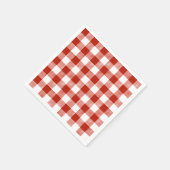 目のアップルレッドオーチャードベビーシャワー スタンダードカクテルナプキン (角)