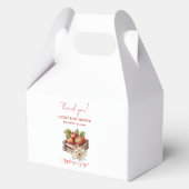 目のアップルレッドオーチャードベビーシャワー フェイバーボックス (正面)