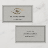 目のイラストレーション 名刺 (正面/裏面)