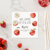 目のオーチャードベビーシャワーのリンゴ スタンダードカクテルナプキン (インサイチュ)