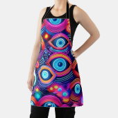 目のカラフルパサイケデリックターン エプロン (インサイチュ)