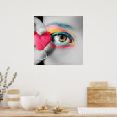 目のカラフルポスター ポスター (キッチン)