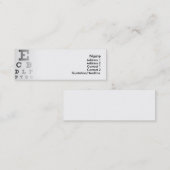 目のグラフ名刺 スキニー名刺 (正面/裏面)