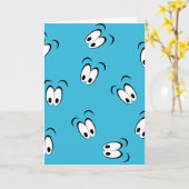 目のグリーティングカード カード (黄色い花)