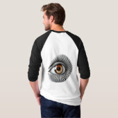 目のシャツ Tシャツ (裏面フル)