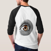 目のシャツ Tシャツ (裏面)