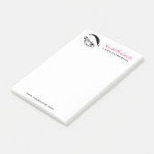 目のスケッチのマスカラの鞭延長 ポストイット (アングル)