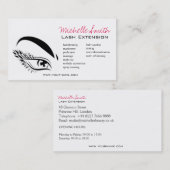 目のスケッチのマスカラの鞭延長 名刺 (正面/裏面)