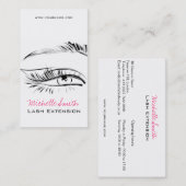 目のスケッチのマスカラの鞭延長 名刺 (正面/裏面)
