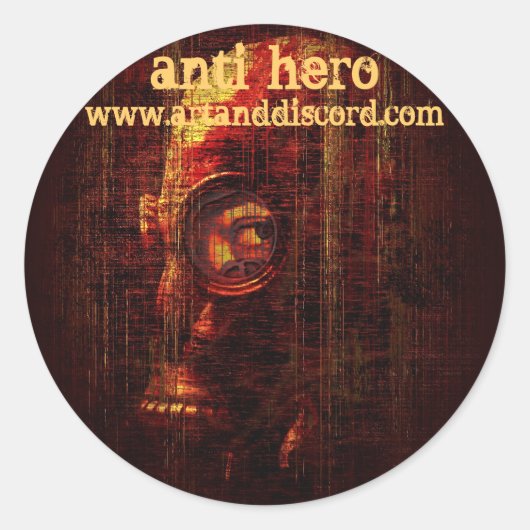 目のステッカーに私を見る ラウンドシール (正面)