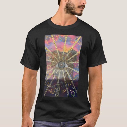 目のデザイン Tシャツ (正面)