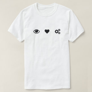 目のハートのギア Tシャツ