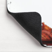 目のハートのゾンビのマウスパッド マウスパッド (コーナー)