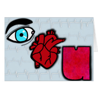 目のハートU (中ブランク)