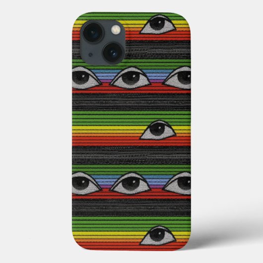 目のパタサイケデリックーン Case-Mate iPhoneケース (裏面)