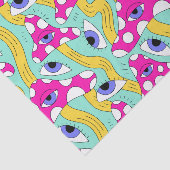 目のパターンが切り離された抽象芸術 薄葉紙 (詳細)