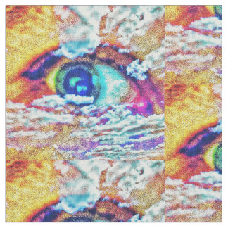 目のパターン ファブリック