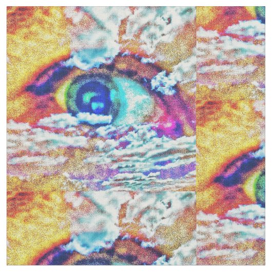 目のパターン ファブリック (クローズアップ)