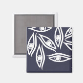 目のファンキーパターン製品 マグネット (正面/裏面)