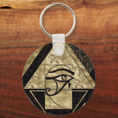 目のホルス – 黄金比 キーホルダー (正面)