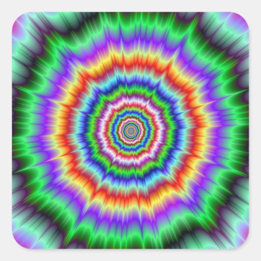 目のボグリング爆発のシール スクエアシール (正面)