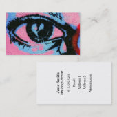 目のメーキャップアーティスト 名刺 (正面/裏面)