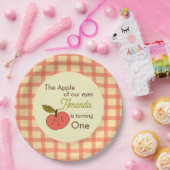 目のリンゴかわいい赤りんご ペーパープレート (パーティー)