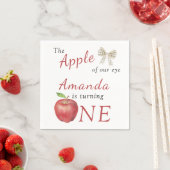 目のリンゴ子供の誕生日パーティー スタンダードカクテルナプキン (インサイチュ)