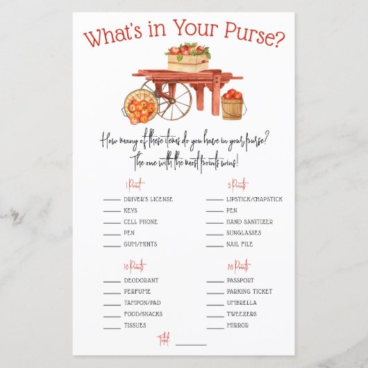 目のリンゴ財布の中に何が？ゲーム (正面)