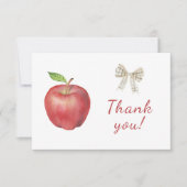 目のリンゴ赤ちゃんシャワーサンキューカード サンキューカード (正面)