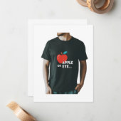 目のリンゴ… ノートカード (正面/裏面インサイチュ)