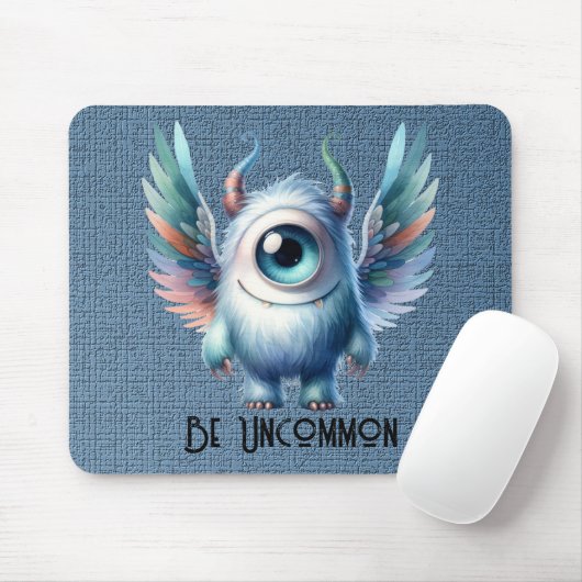 目の一つ目の怪物は珍しい – カスタム マウスパッド (マウス)