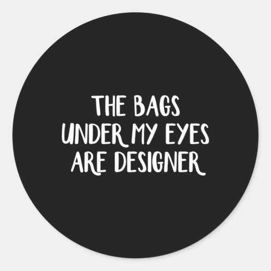 目の下のバッグは薄い ラウンドシール (正面)