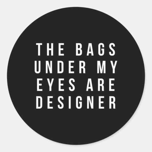 目の下のバッグは薄い ラウンドシール (正面)