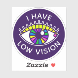 目の不自由な眼球で視力が低い シール