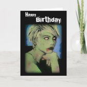 「目の中で見る」誕生日 カード (正面)