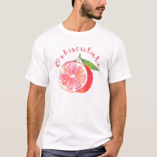 目の中のオルビスカレート果汁がブドウという言葉を広げた Tシャツ