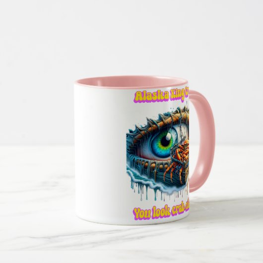 目の中のカニの巣穴をごまかす深さ マグカップ (正面右)