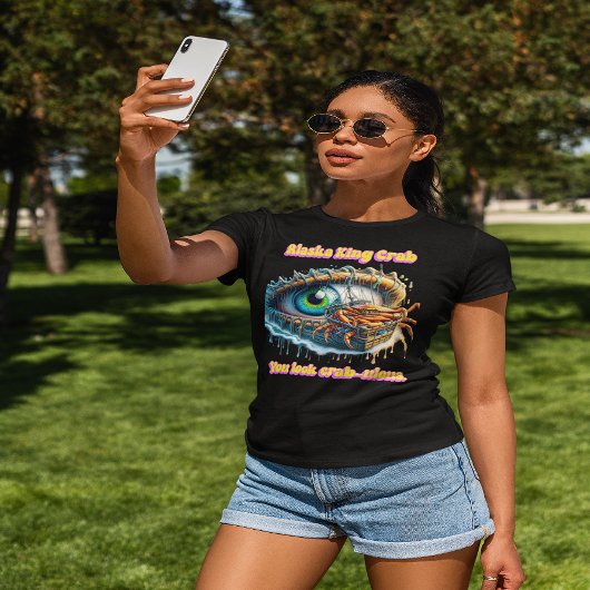 目の中のカニの巣穴をごまかす深さ Tシャツ