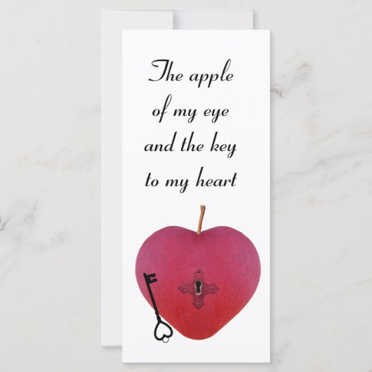 目の中のリンゴとハートへの鍵 (正面)
