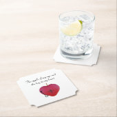 目の中のリンゴとハートへの鍵 ペーパーコースター (インサイチュ)