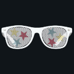 目の中の星 レトロサングラス<br><div class="desc">目を光らせる建築紙から作られた3色の星。</div>