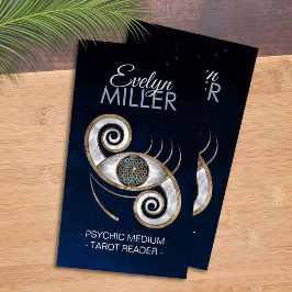 目の中の生命の花オーナメント 名刺