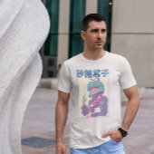 目の付いた可愛いアニメガール Tシャツ