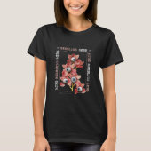 目の付いた花3D自然 Tシャツ (正面)